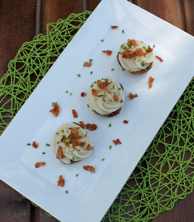 Bacon Meatloaf Cups Topped with Mashed Potatoes Outnumbered 3 to 1