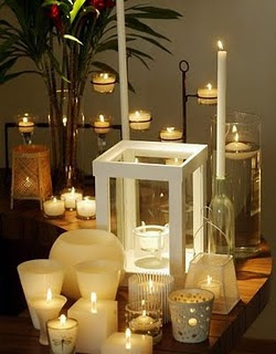 Decoração com Velas em Casamentos Fotos de Decoração com Velas em Casamentos