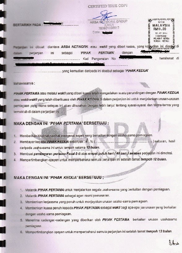 Hidup Orang Biasa Arba Network Haram Gharar Riba Scam