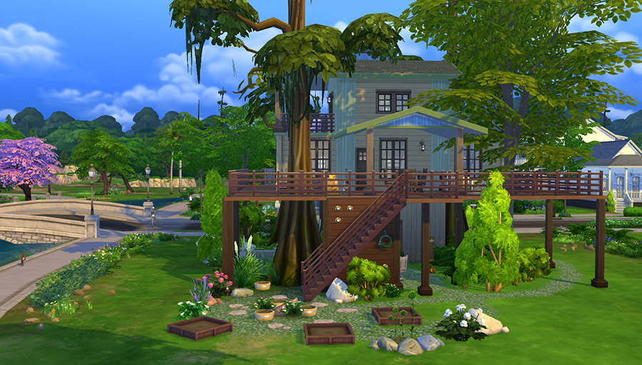 Urban Treehouse Sims 4 Houses