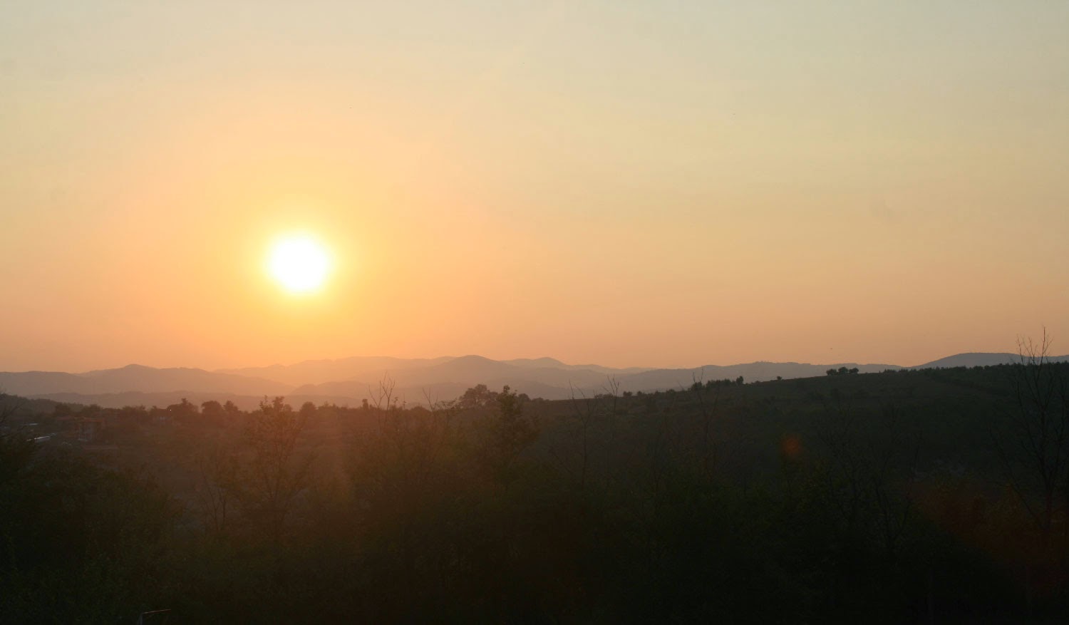 The sun sets in a blaze of gold The sun sets in a blaze of gold