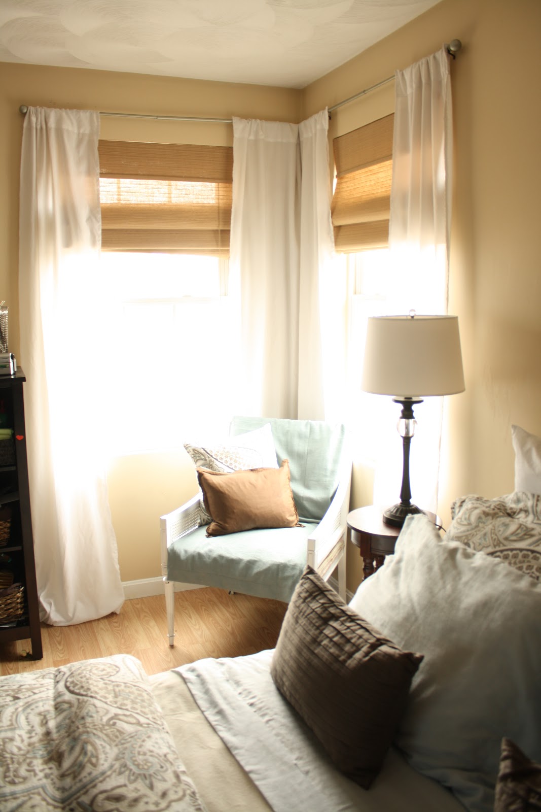 Made by Carli Master Bedroom Updates Spray Painted and Glazed Mirror