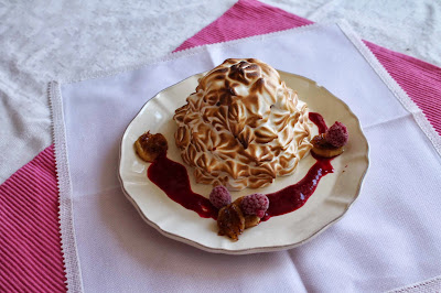 Receta Baked Alaska con helado de chocolate