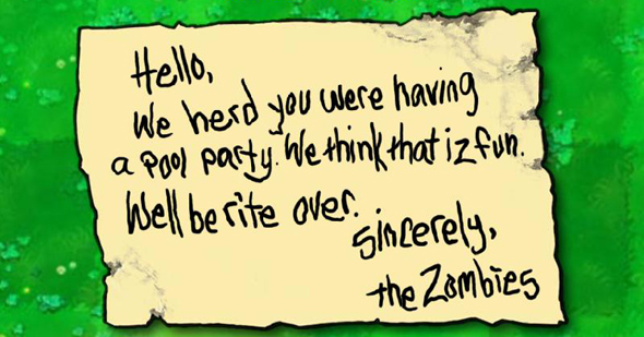 Zombie essay note cards picture