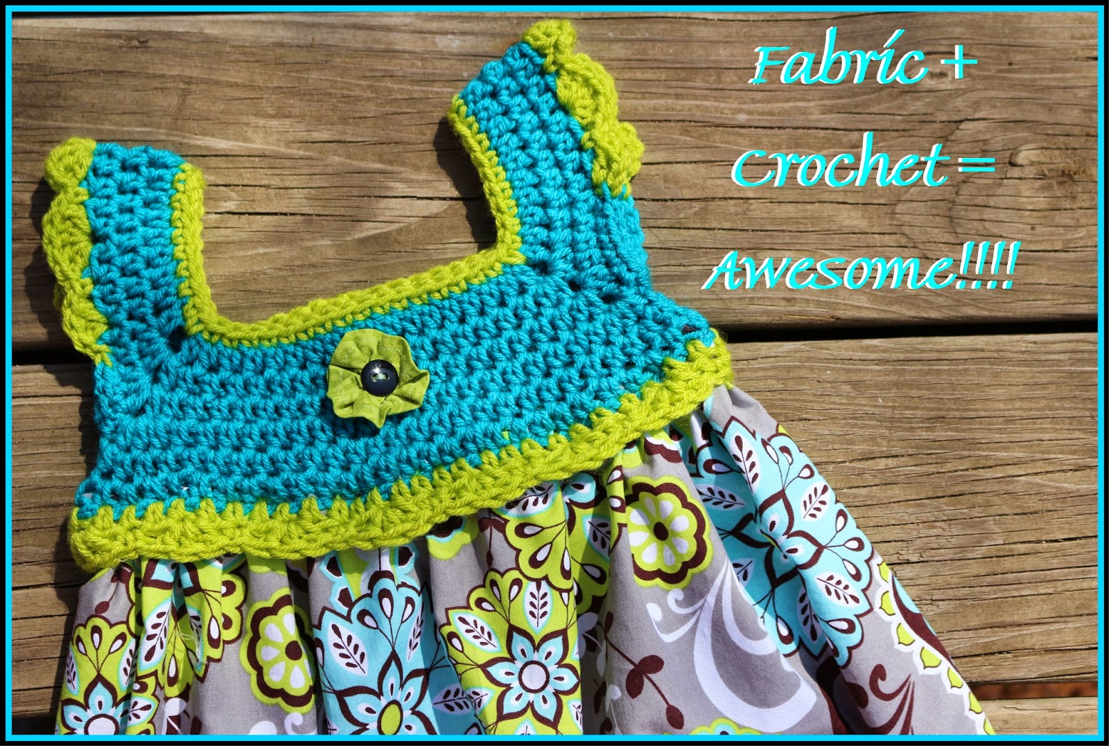 This Housewife Life: Crochet + Fabric = AWESOME ~FREE PATTERN~