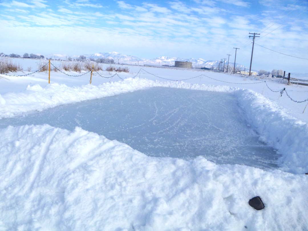 The Writing Garden My homemade Ice skating Rink 2013 Frozen bubbles