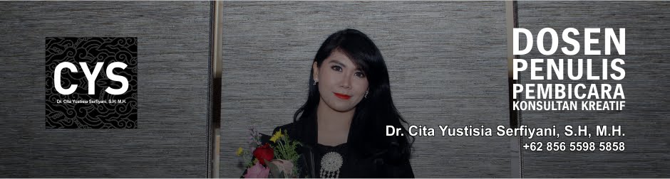Dr. Cita Yustisia Serfiyani, S.H, M.H. | Konsultan Kreatif | Penulis | Pembicara | Dosen 