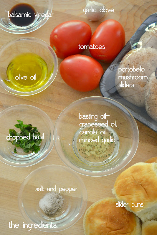 Grilled Portobello Sliders with Bruschetta Mother Thyme