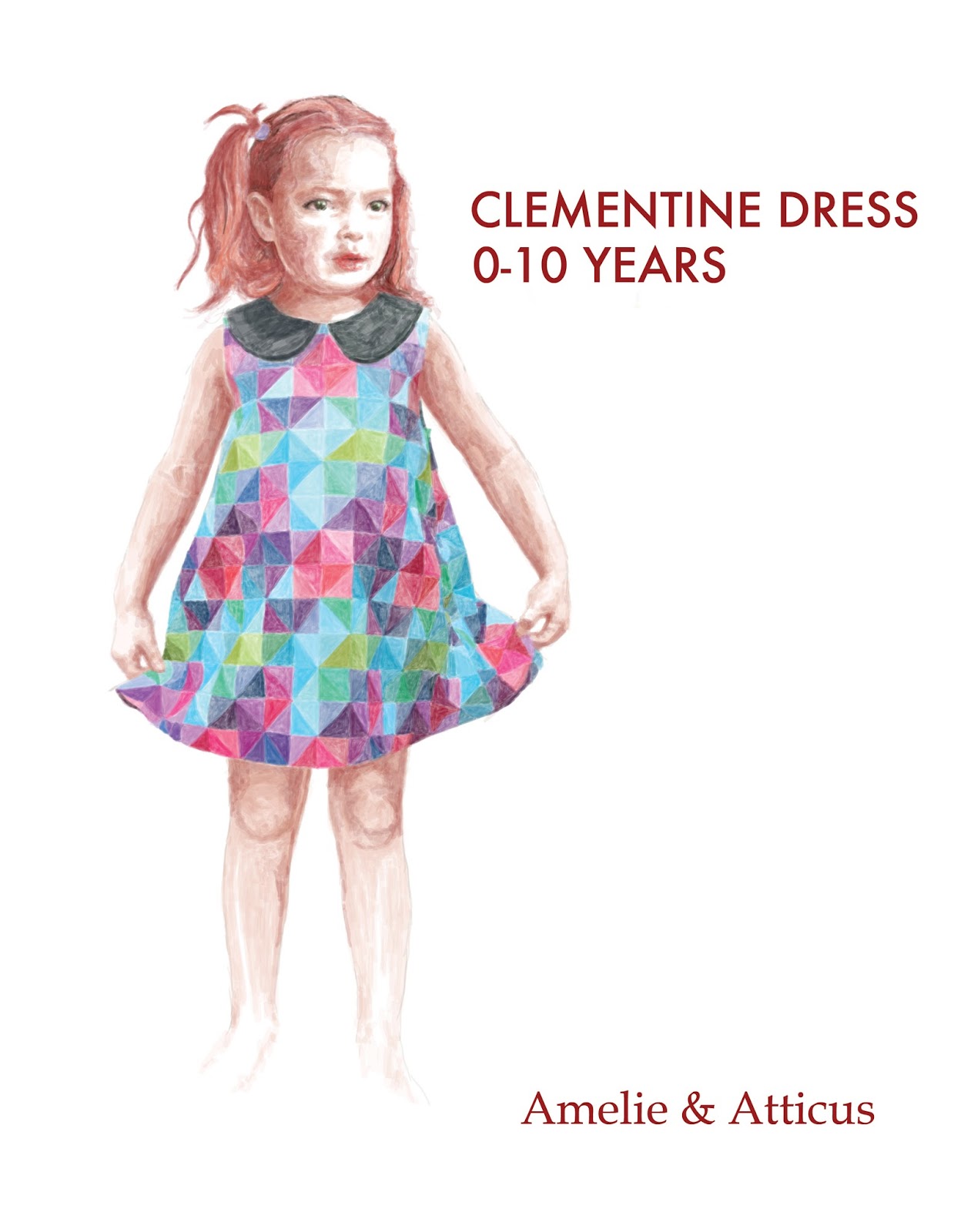Amelie and Atticus The Clementine Dress PDF Pattern Release