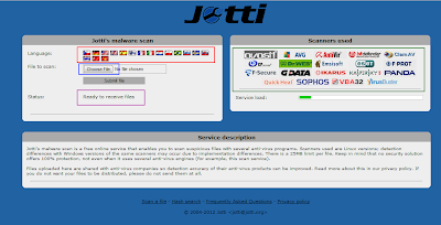  Ύποπτα αρχεία στον υπολογιστή σας;  Jotti%27s+malware+scan