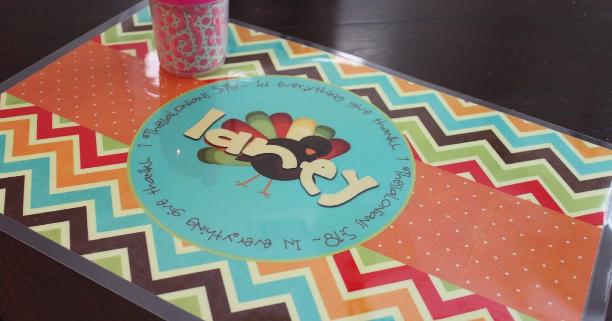 Total Tippins Takeover thanksgiving placemats...