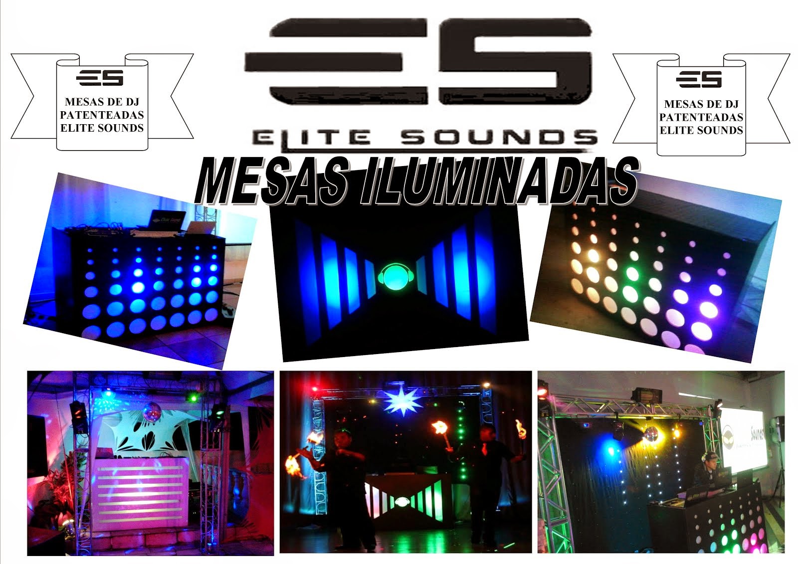 Mesas de djs Iluminadas