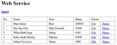 web service restful codeigniter - tampil data restful webservices - view list data