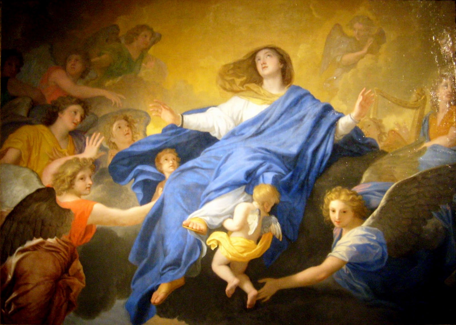 Neuvaine à Notre-Dame du Mont Carmel du 8 au 16 Juillet L'Assomption_de_la_Vierge,_Le_Brun