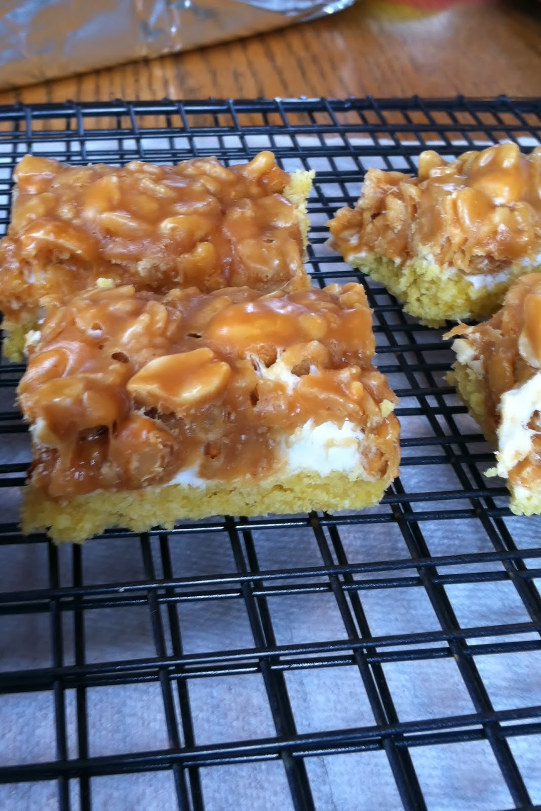 Confections of a Readoholic Mom Salted Nut Roll Bars