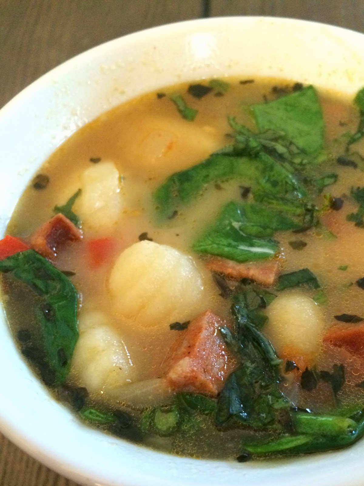 foodlove Gnocchi, Sausage and Spinach Soup