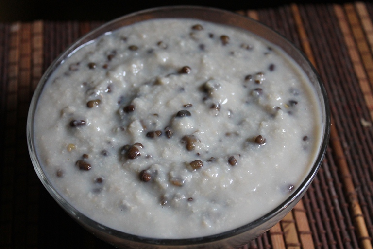 Samai Ulundu Kanji Recipe Little Millet and Urad Dal Milk Porridge