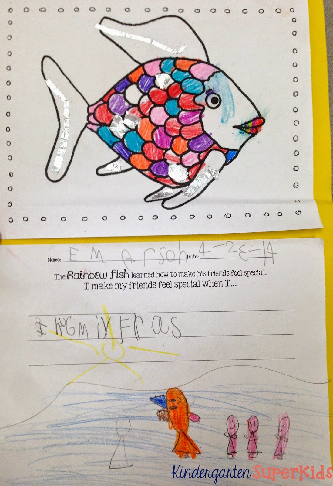 Kindergarten SuperKids: Fish Frenzy: Literacy Resources + a Rainbow Fish  Freebie!