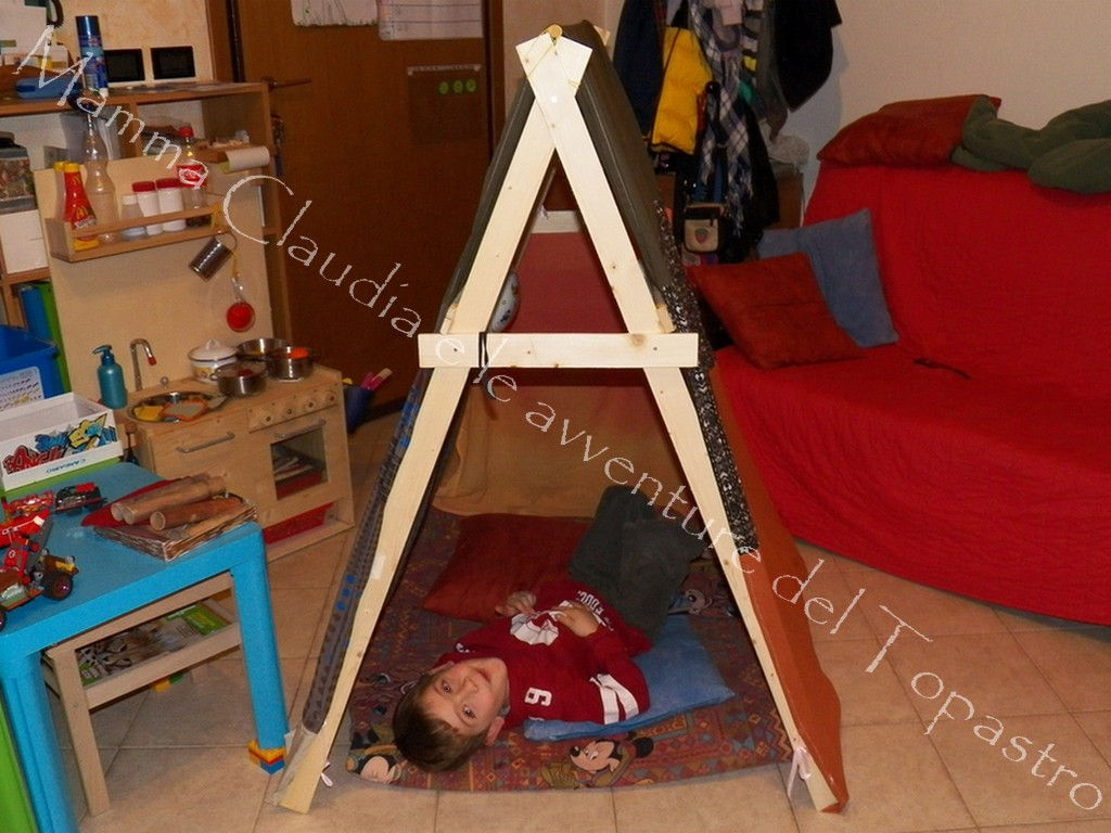 Mamma claudia e le avventure del topastro: tenda fai da te con 10 euro