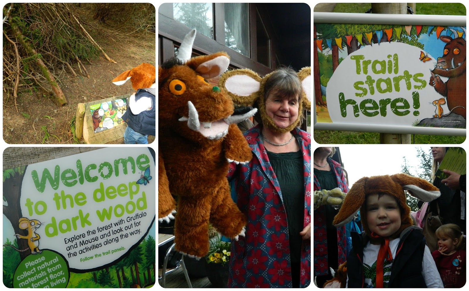 Julia Donaldson on the Gruffalo Trail at Whinlatter Forest