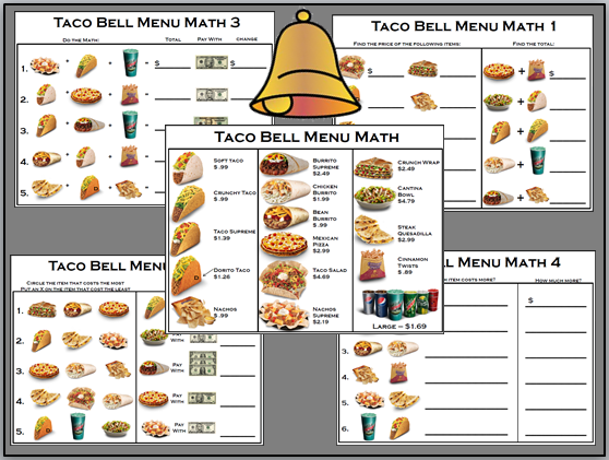 Printables Menu Math Worksheets menu math worksheets fireyourmentor free printable empowered by them mexican style style