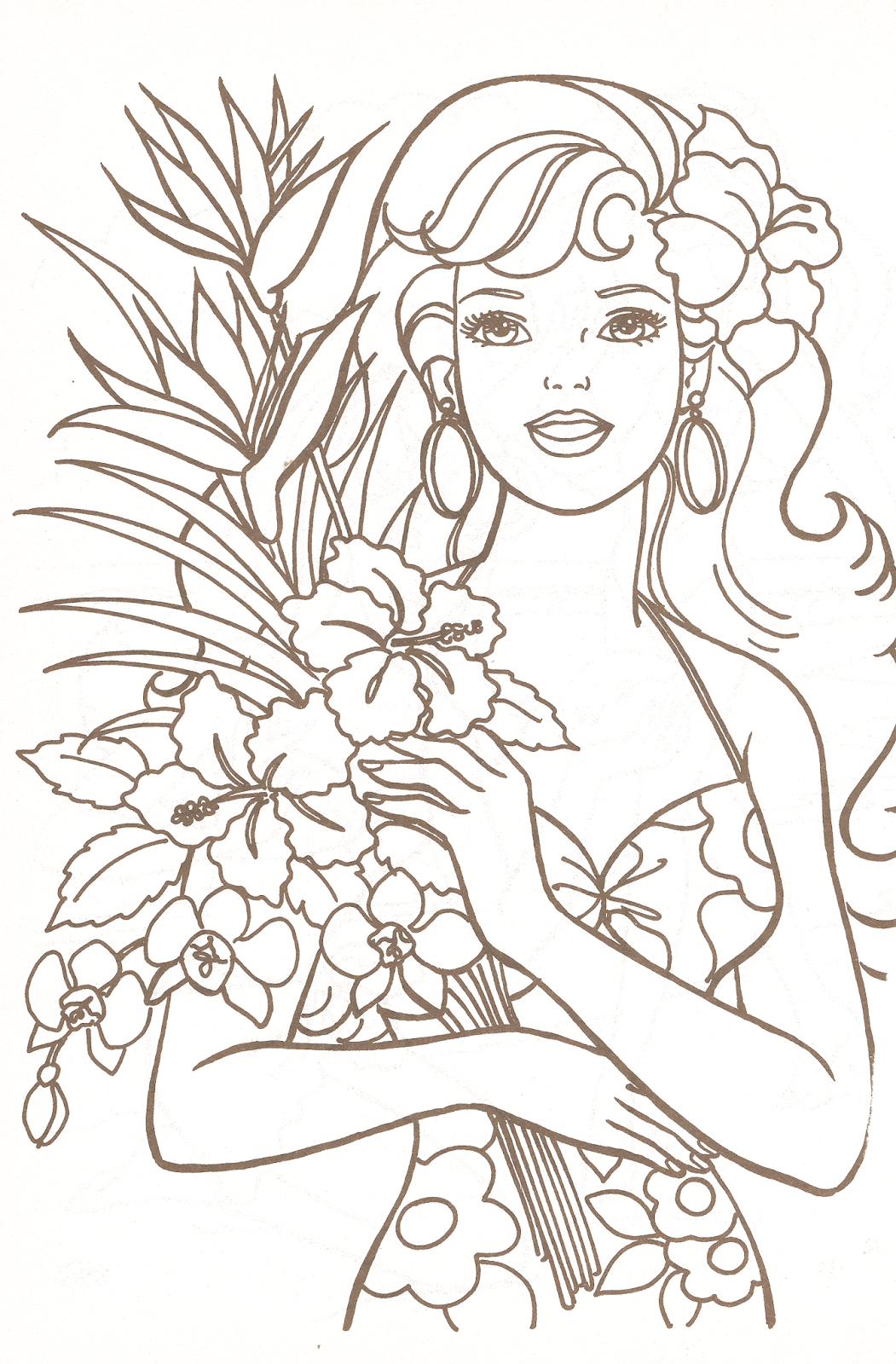 New Barbie Doll Printable Coloring Pages for Kids