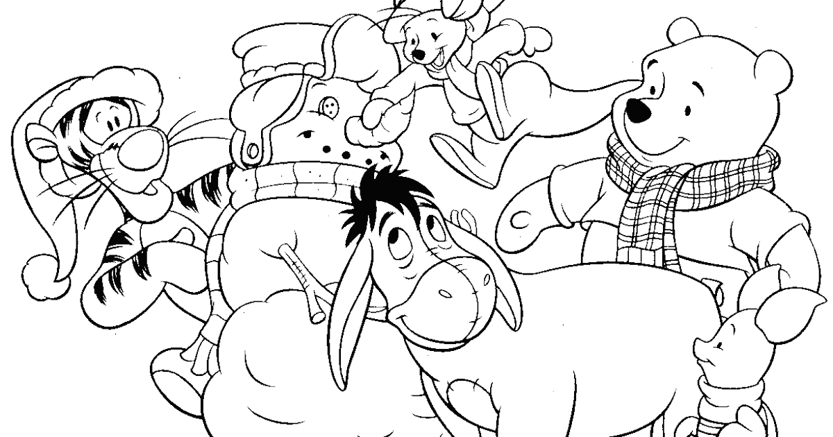XMAS COLORING PAGES