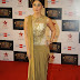 Kareena Kapoor in Beautiful Gold Designer Shantanu and Nikhil Sari Drape 2013
