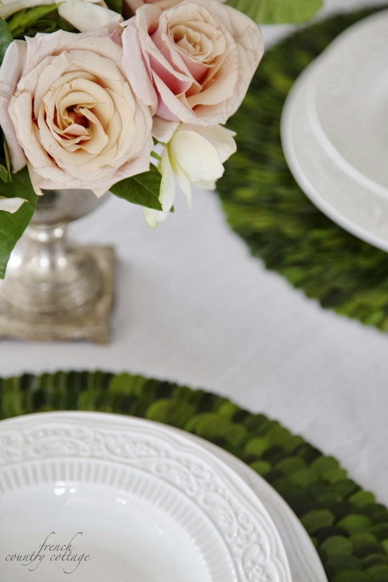 Boxwood placemats FRENCH COUNTRY COTTAGE