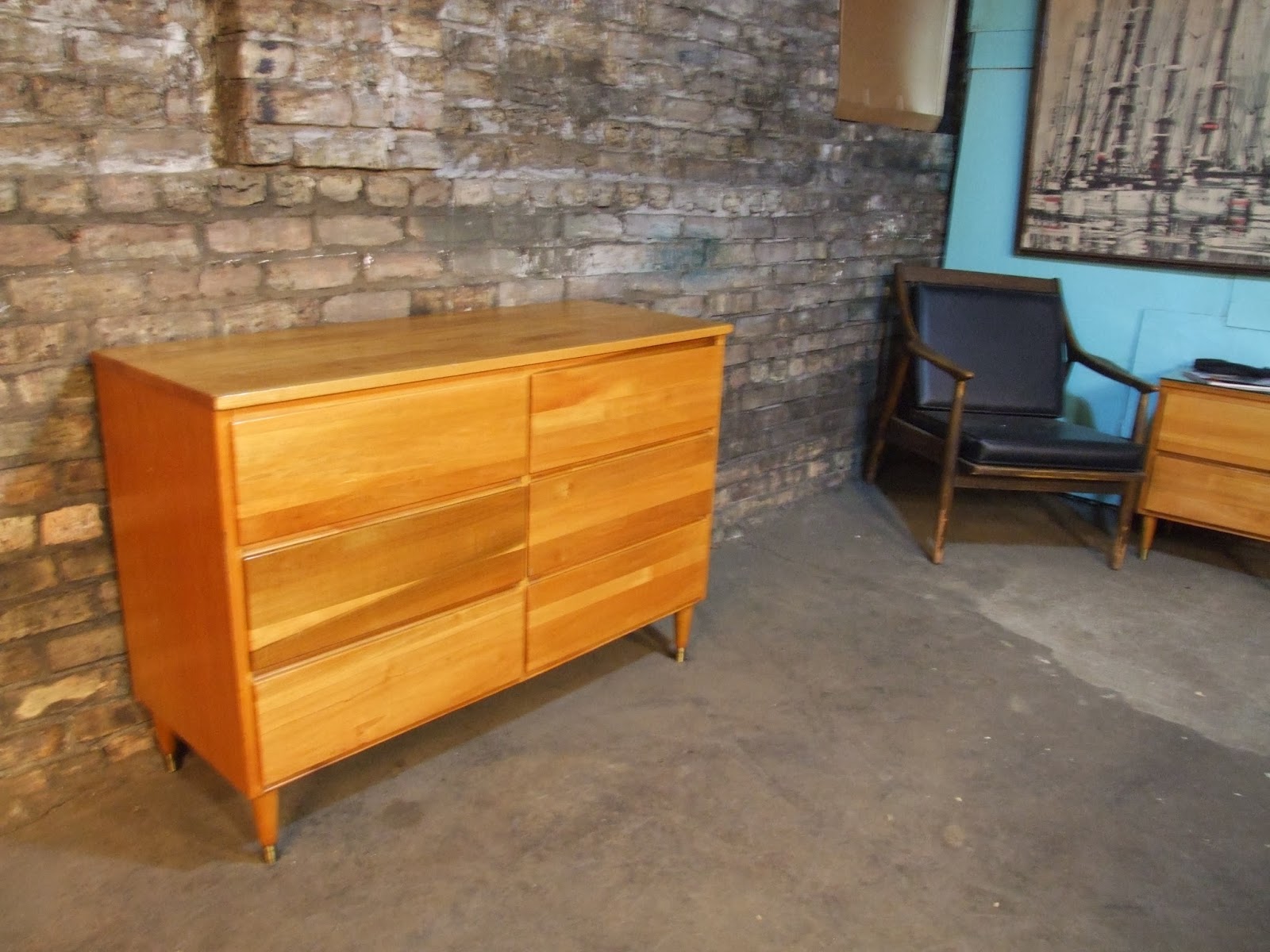 Mid Century Chicago Small Scandinavian Lowboy Dresser