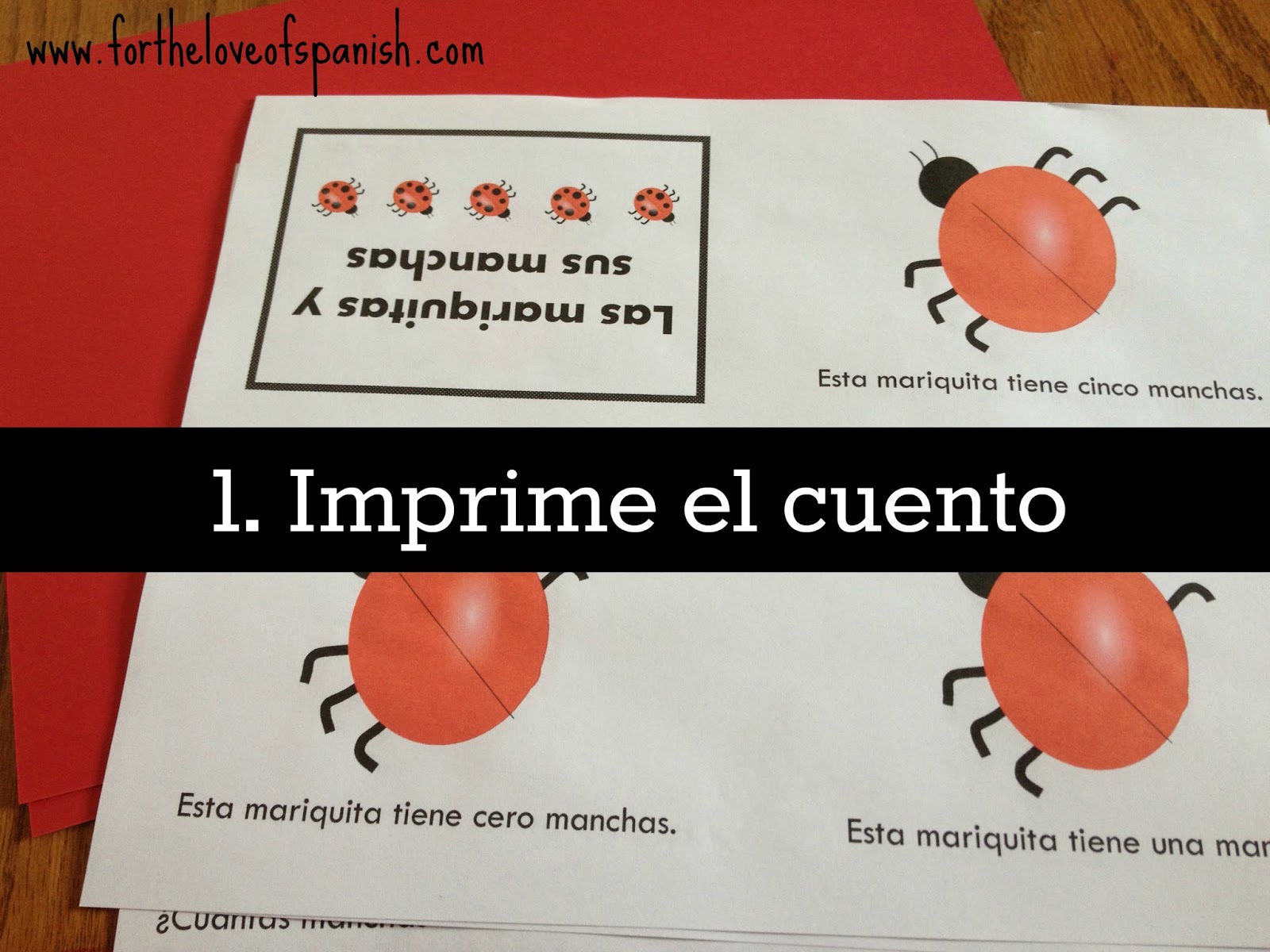 Learn Spanish with Ladybugs // The Ladybugs and Their Spots {FREE