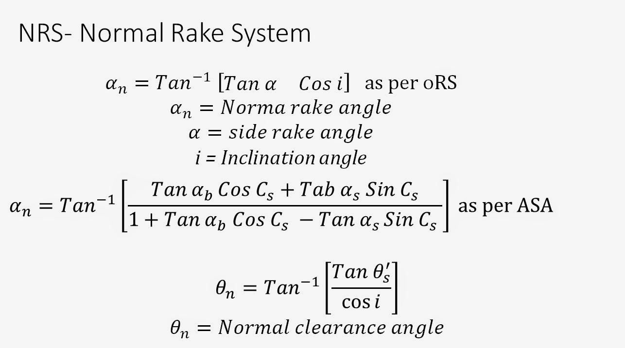 manufacturingprocesses Angles Conversion from ASA to ORS