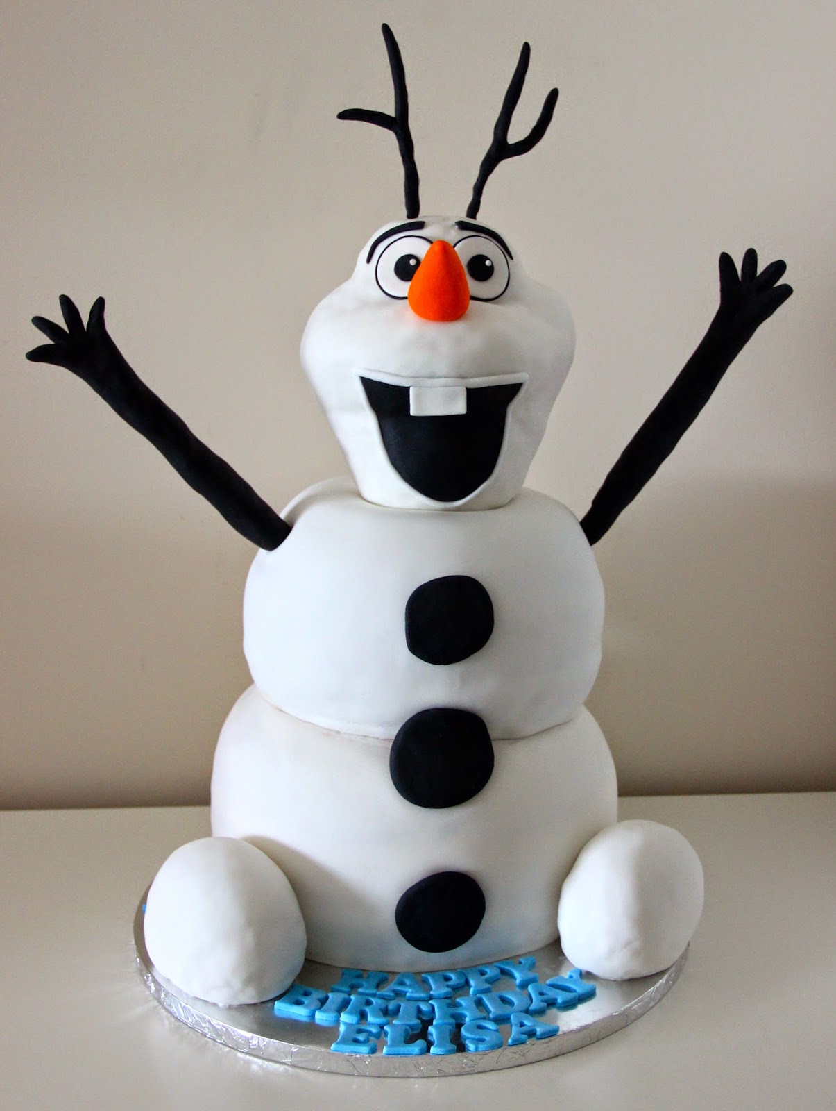 Frozen Olaf Cake Tutorial Frozen Olaf Cake Tutorial