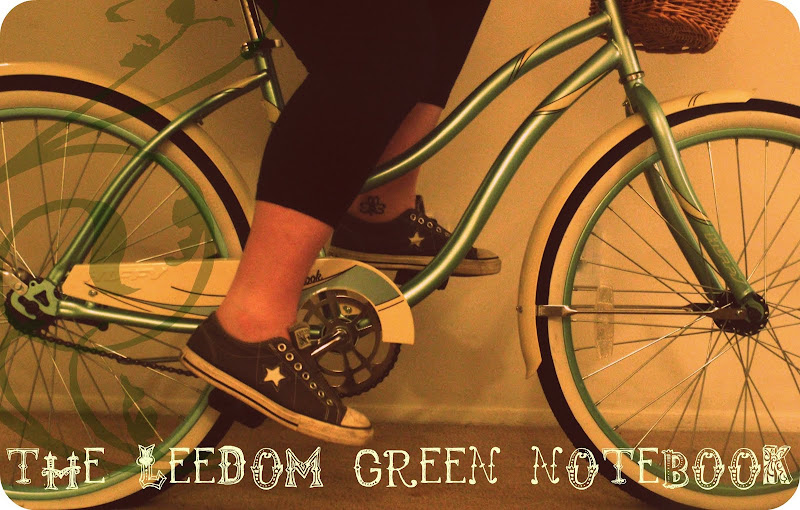 the leedom green notebook.