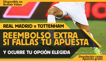 betfair reembolso 25 euros Pretemporada Real Madrid vs Tottenham 4 agosto betfair reembolso 25 euros Pretemporada Real Madrid vs Tottenham 4 agosto