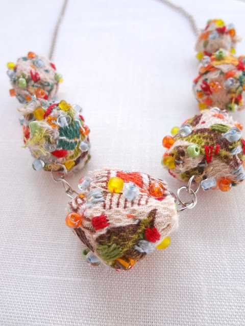 How to make fabric beads