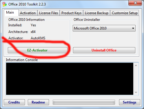how to ms office 2010 activation
