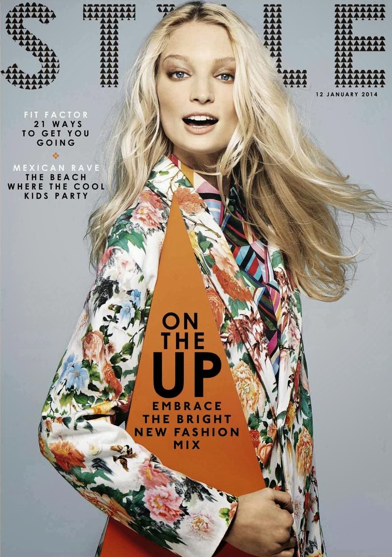 Magazine Cover : Melissa Tammerijn Magazine Photoshoot Pics on Sunday Times Style Magazine January 2014 Issue