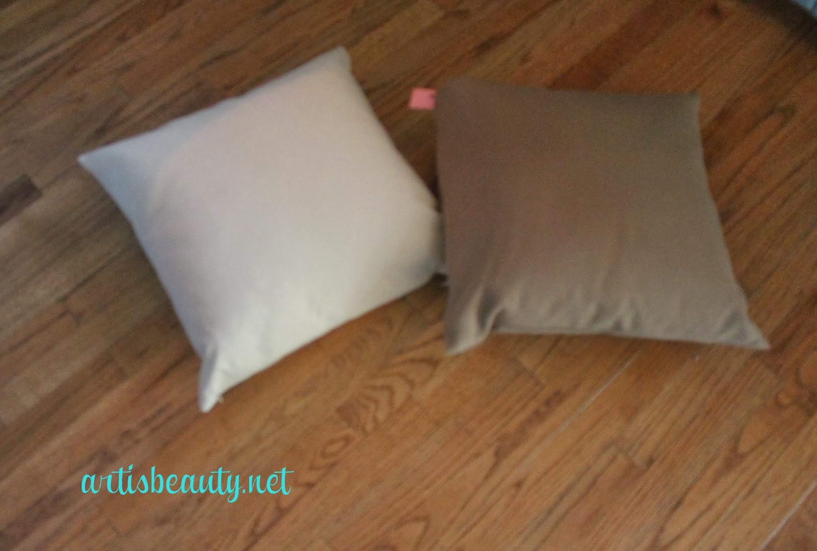 ART IS BEAUTY Plain Goodwill Pottery Barn Pillows Transformed into