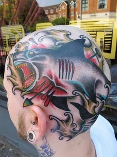 Shark tattoo street shark tattoo geektattoo Hail to the FrEaKs