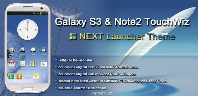 Next Launcher Galaxy S3 Note 2 v1.0 APK Next Launcher Galaxy S3 Note 2 v1.0 APK