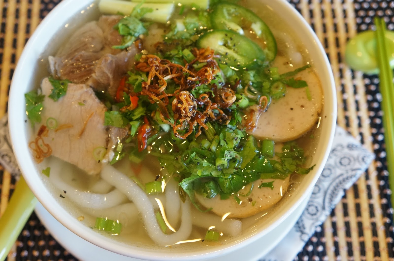 Gourmet by Kat Vietnamese Udon noodle soup (Banh Canh Gio Heo)