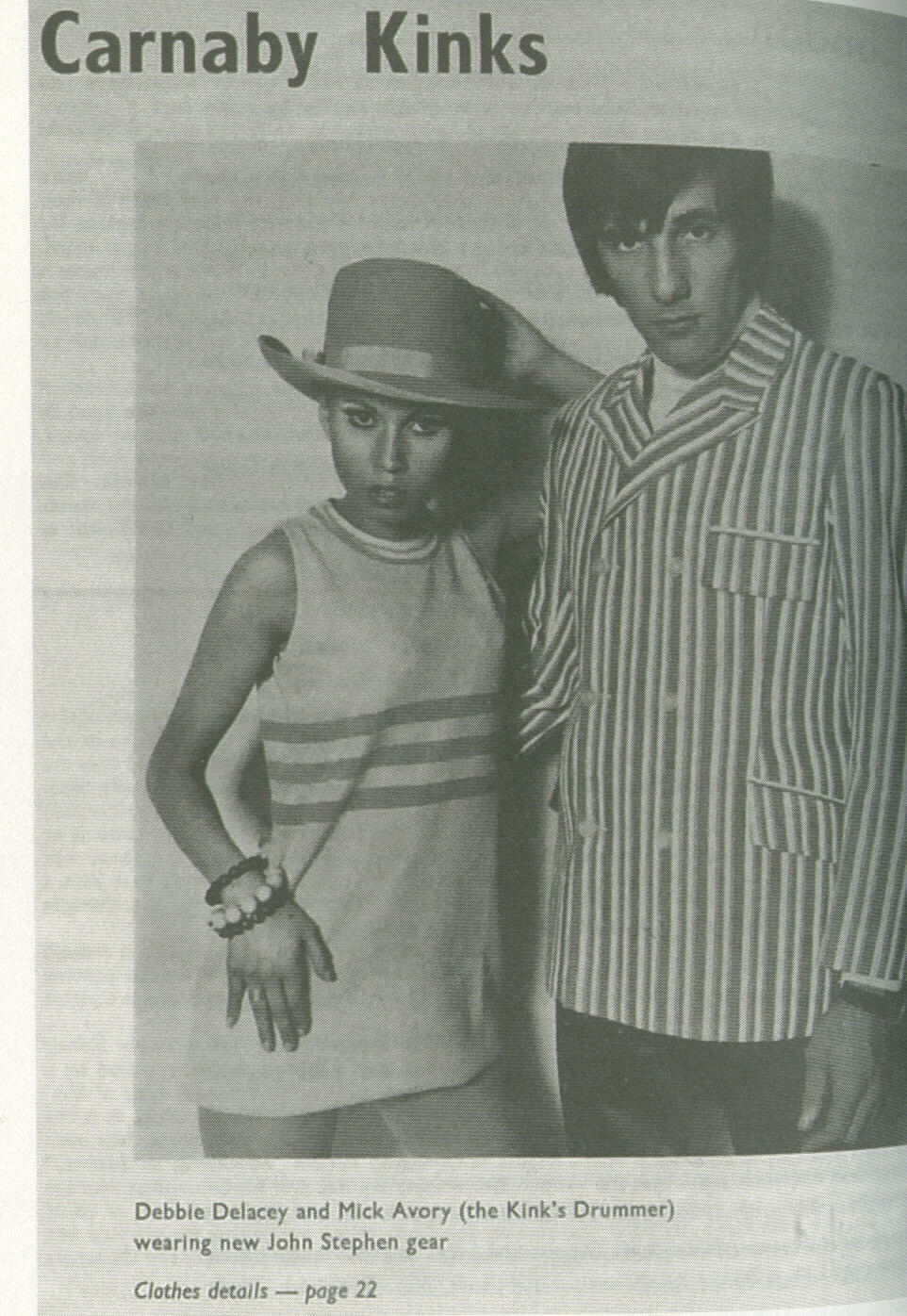 A Dandy In Aspic: Mick Avory from The Kinks modeling for John Stephen