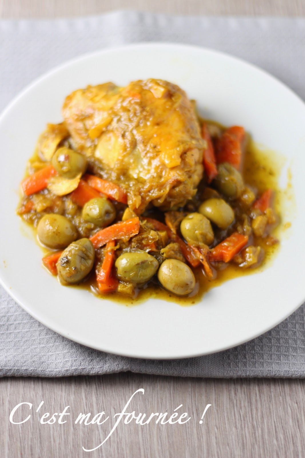 Tajine de poulet au four, simplissime - Kiss My Chef