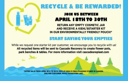Kiehl's Canada Earth Day promotion