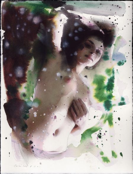 martin eder aquarelas nsfw mulheres nuas buceta peitos