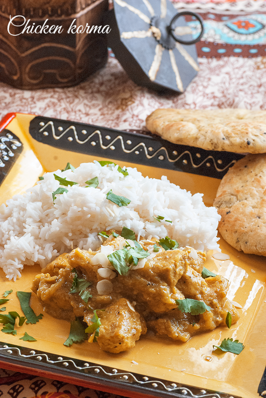 Chicken korma { Pollo en salsa korma } | Cocido de Sopa