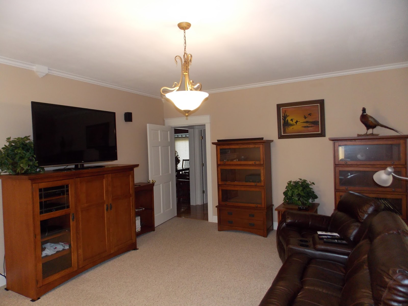 Schrock kitchen cabinets Office Desk with Upper and Lower Cabinet