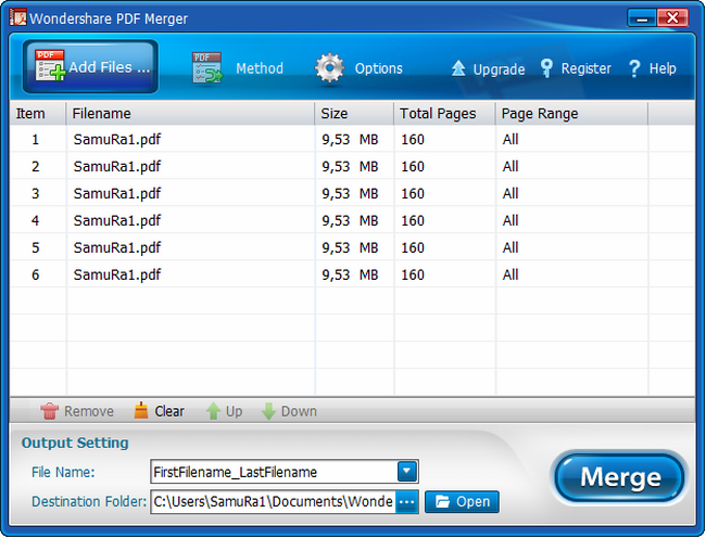 pdf merge 25mb 50 files