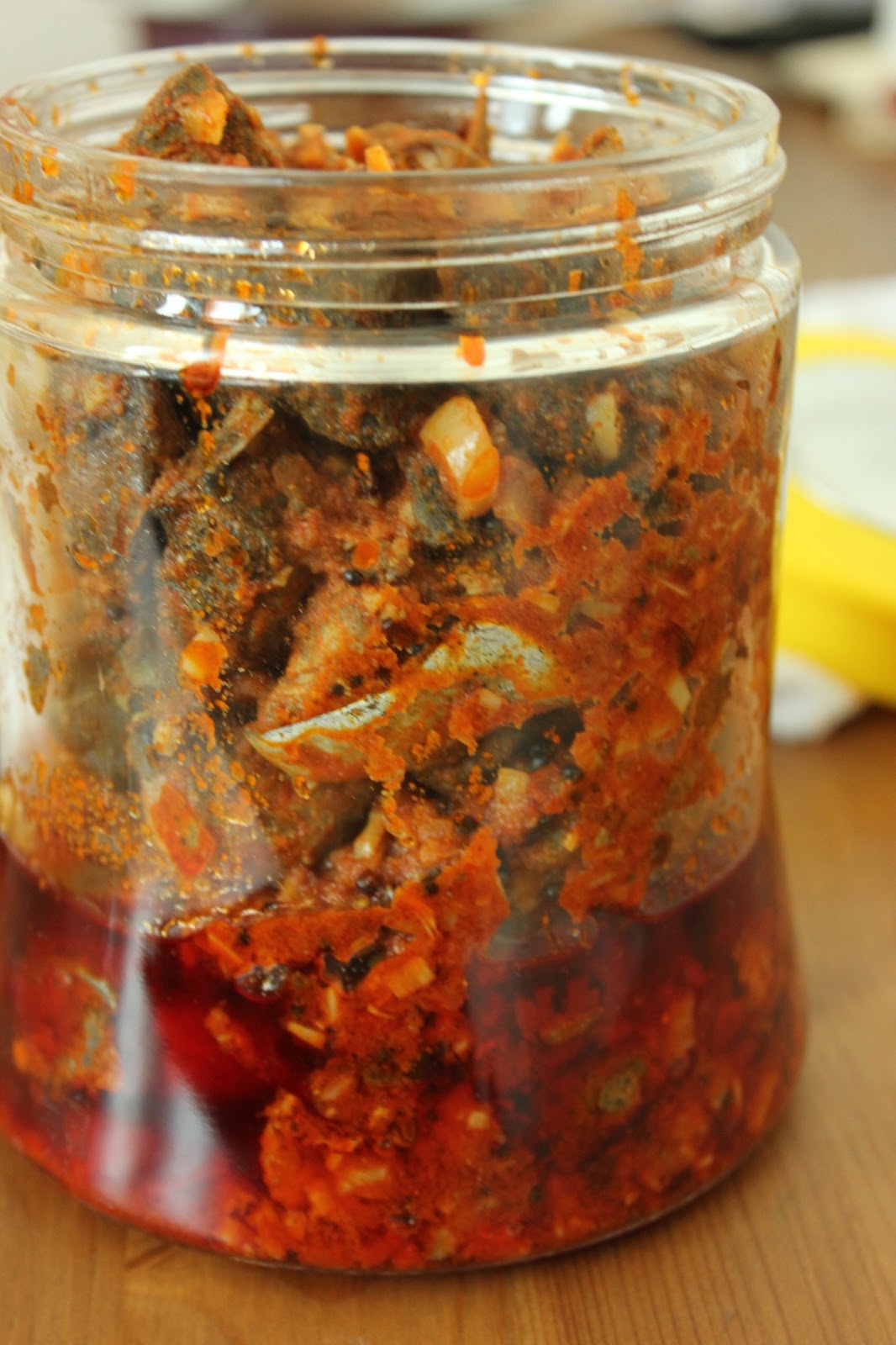 Cooking at Mayflower Fish pickle / Meen achar